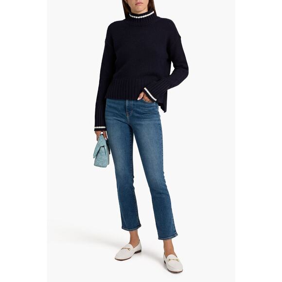 Veronica Beard Ryleigh Ankle Leg Jeans in Mid Blue 27 - Picture 1 of 4